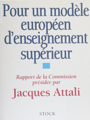 cover image of Pour un modèle européen d'enseignement supérieur